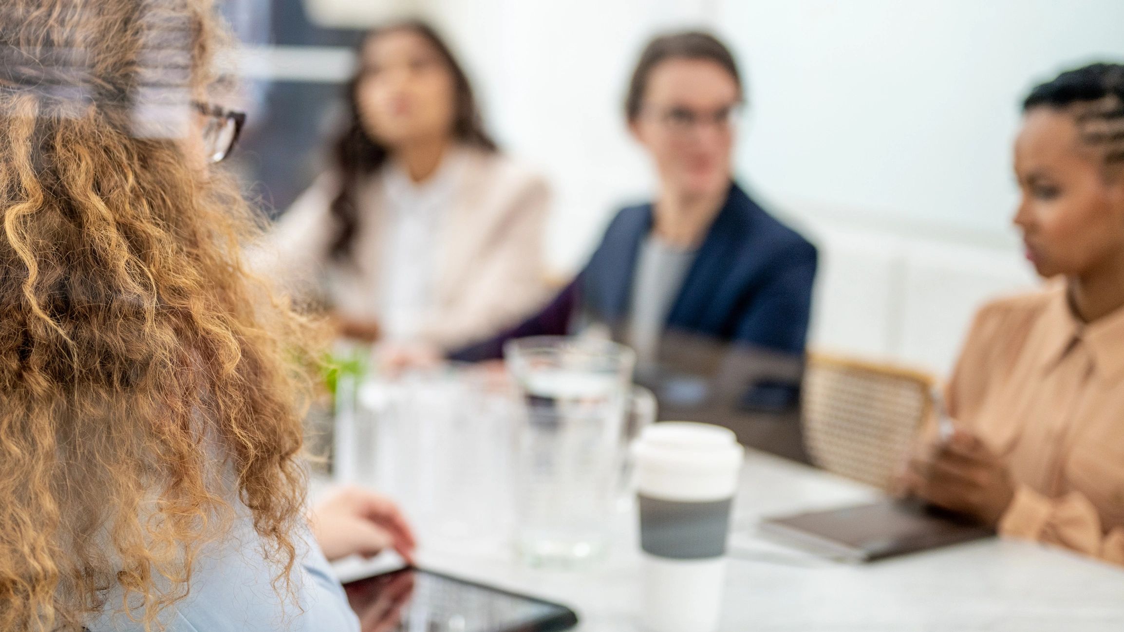 Professional team meeting in a conference room